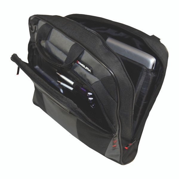 HM24000 Monolith Nylon Laptop Messenger Bag Black Grey 2400
